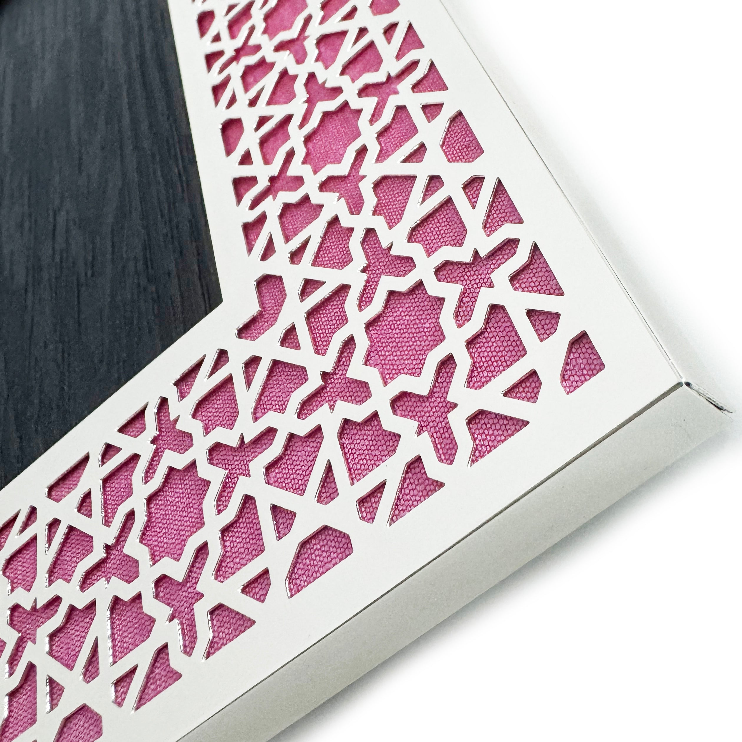 Aqua Pink Arab Silver Photo Frame (5R)