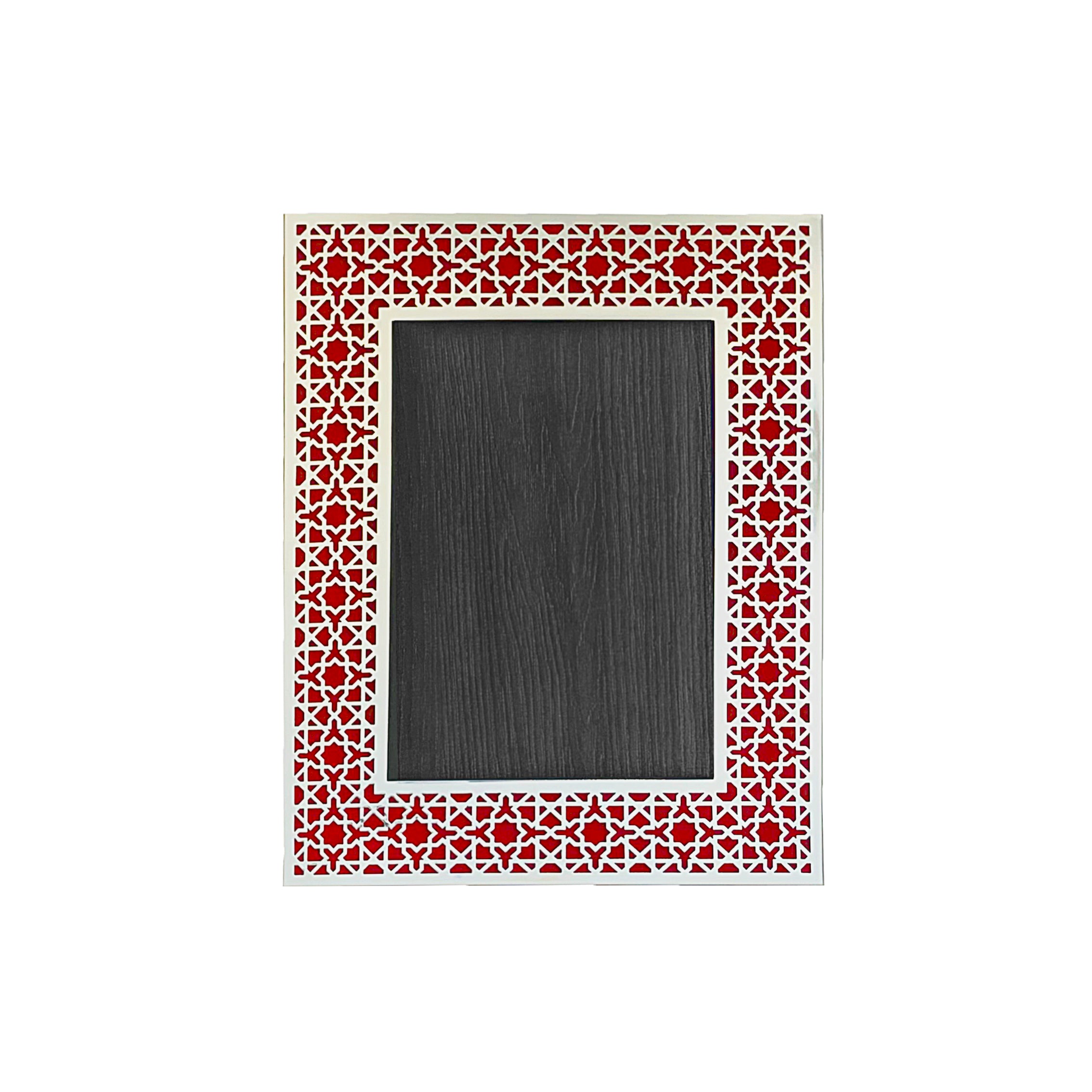 Red Arab Silver Photo Frame (5R)