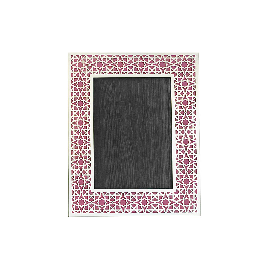 Aqua Pink Arab Silver Photo Frame (5R)