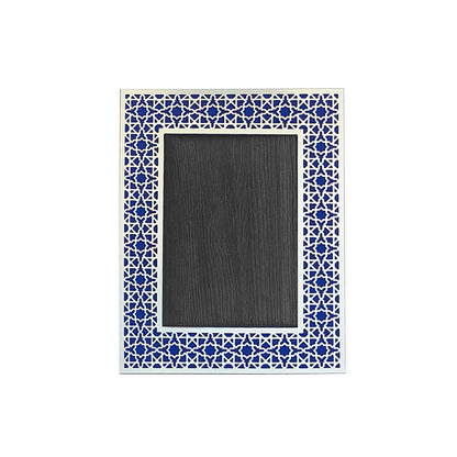 Cobalt Blue Arab Silver Photo Frame (5R)
