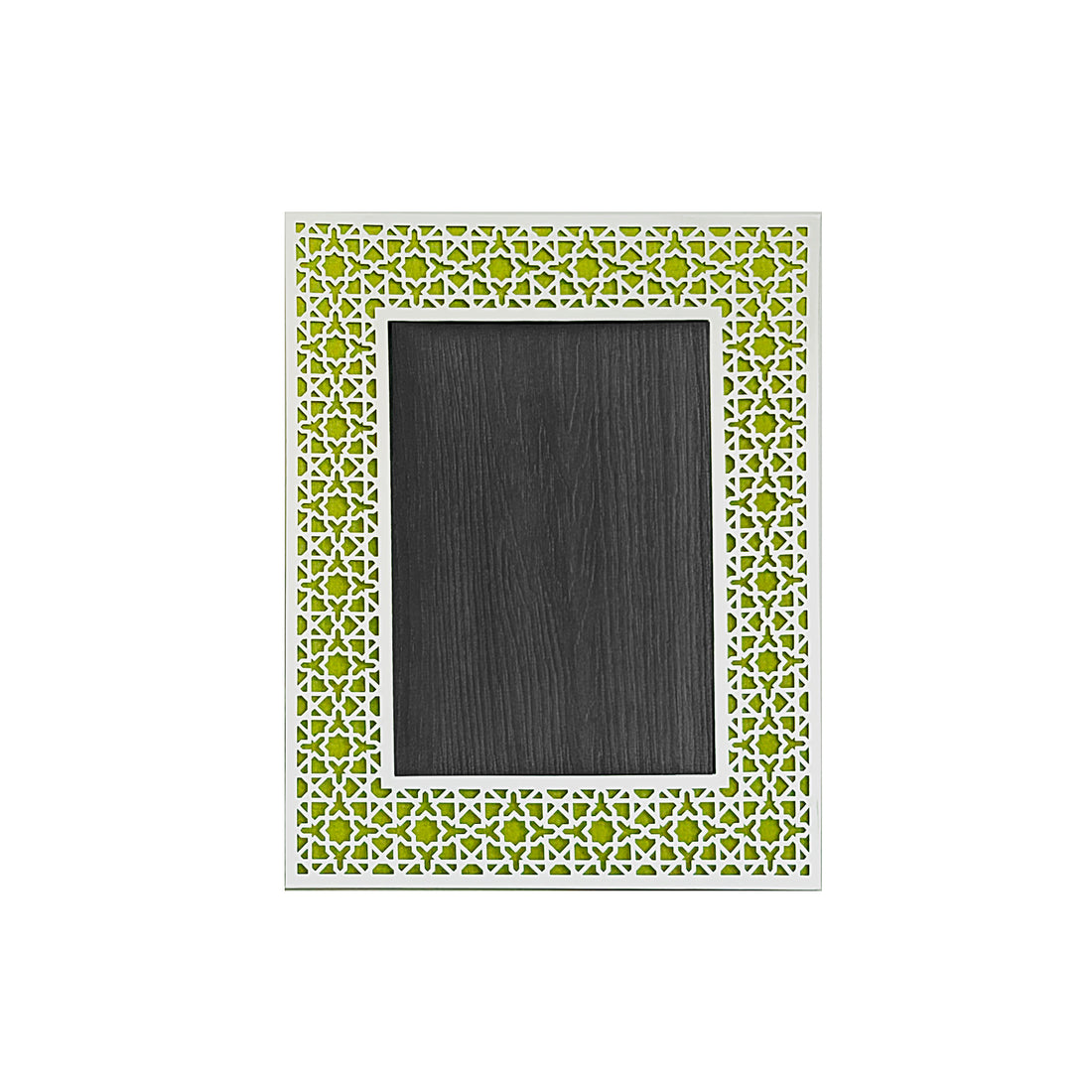 Lime Green Arab Silver Photo Frame (5R)