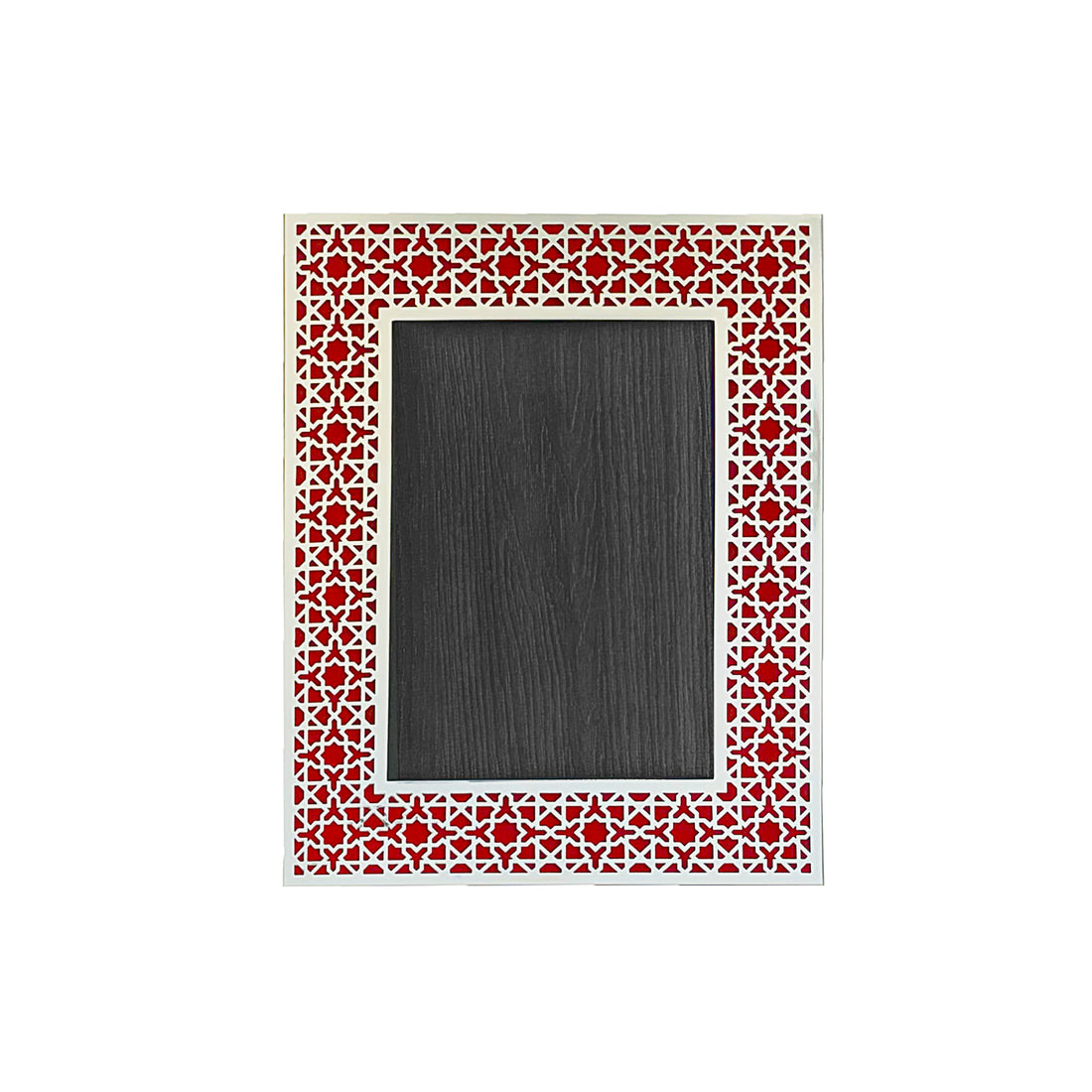Red Arab Silver Photo Frame (5R)