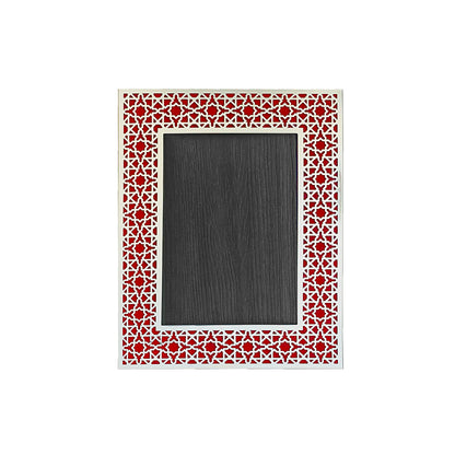 Red Arab Silver Photo Frame (5R)