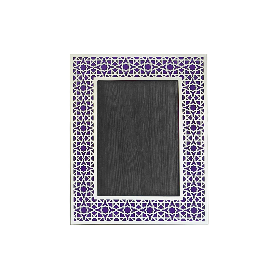 Royal Purple Arab Silver Photo Frame (5R)